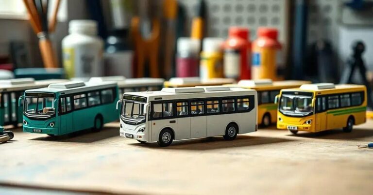 como fazer miniaturas de onibus em resina