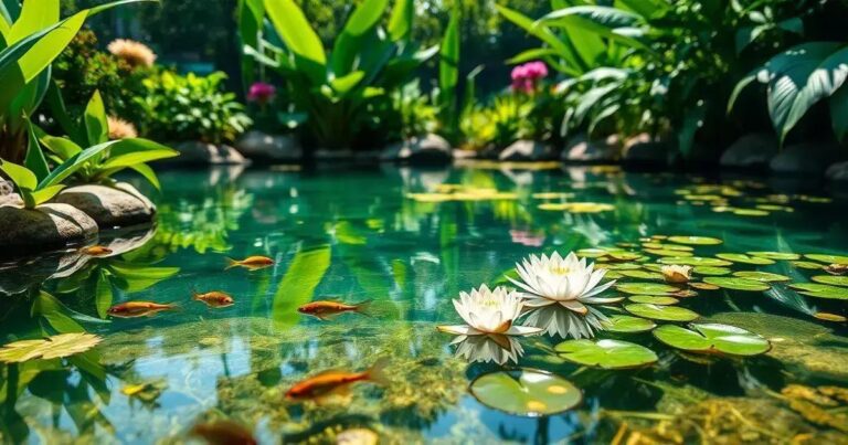 como fazer um lago em casa