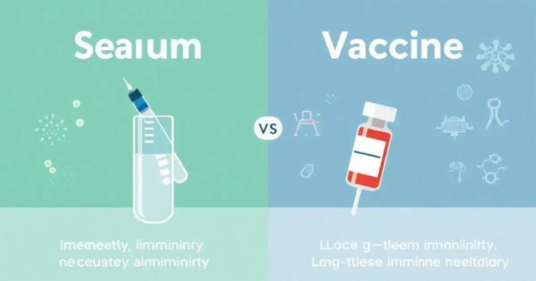 qual a diferença entre soro e vacina