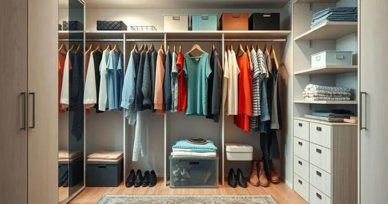 organização guarda-roupa
