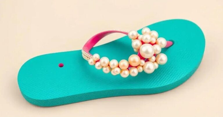 como fazer sandália havaiana com pérola