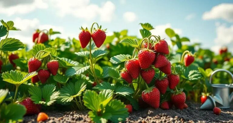 como plantar o morango