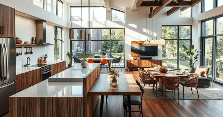 cozinha integrada com sala