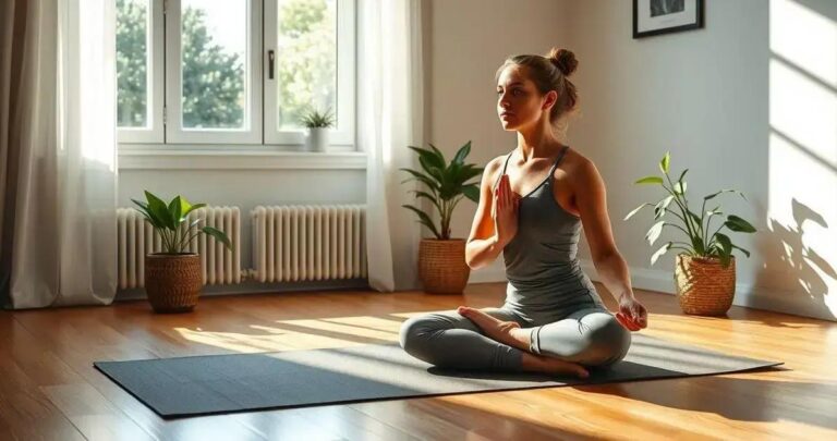 yoga para iniciantes em casa