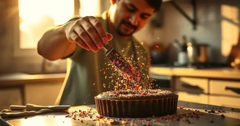 como fazer confete de chocolate