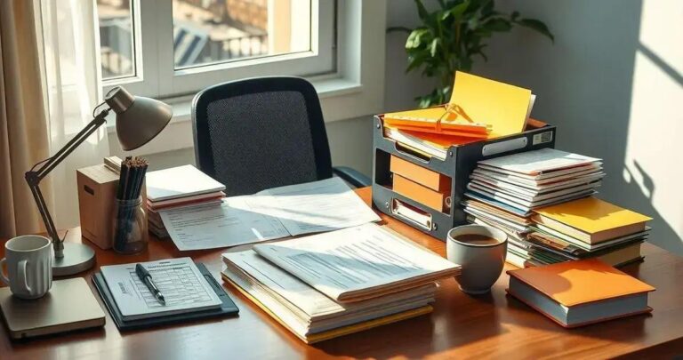 organização de documentos pessoais